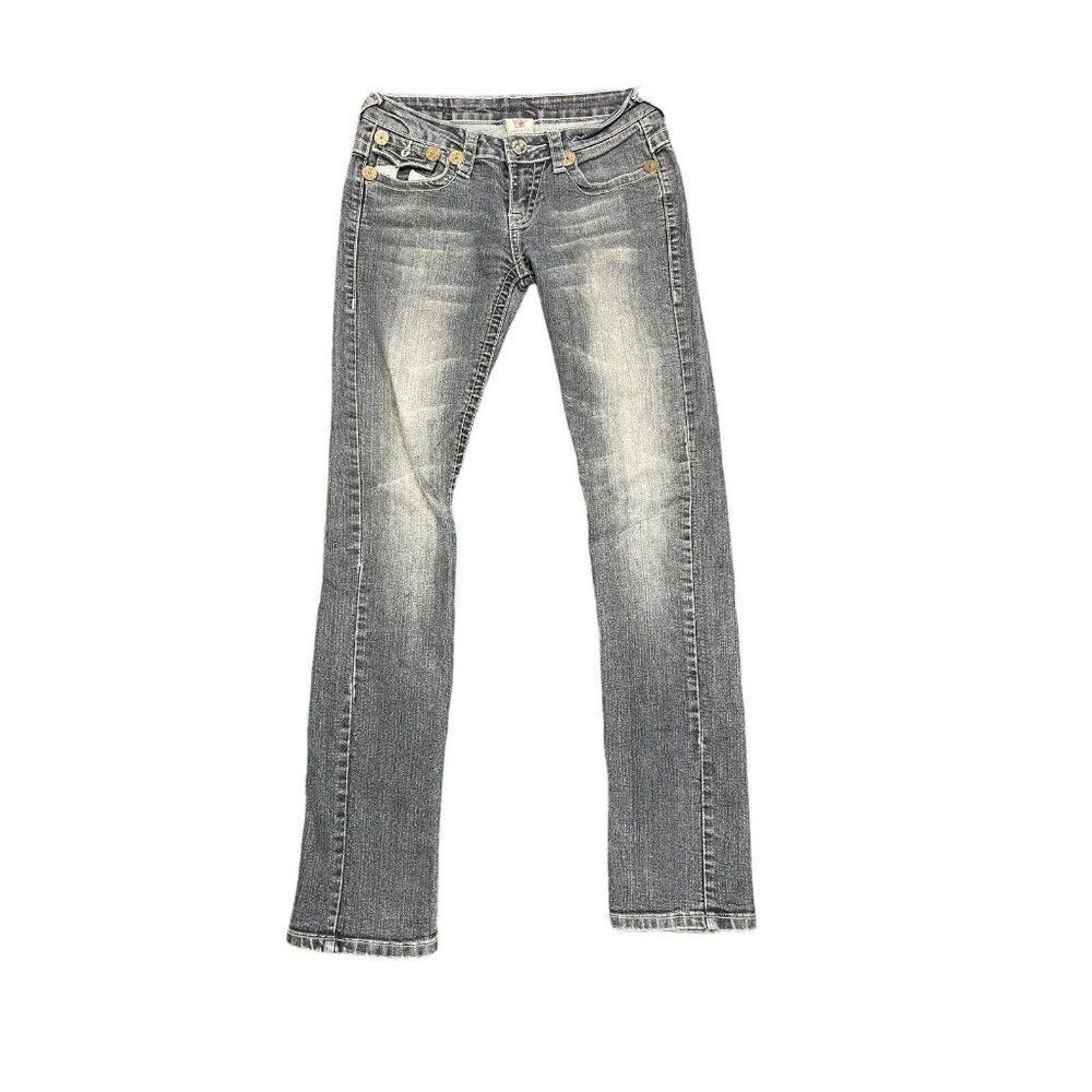 True Religion Mens Jeans Joey Super T World Tour/Row 26 Distressed USA